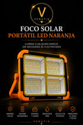Foco Solar Portatil Led Naranja