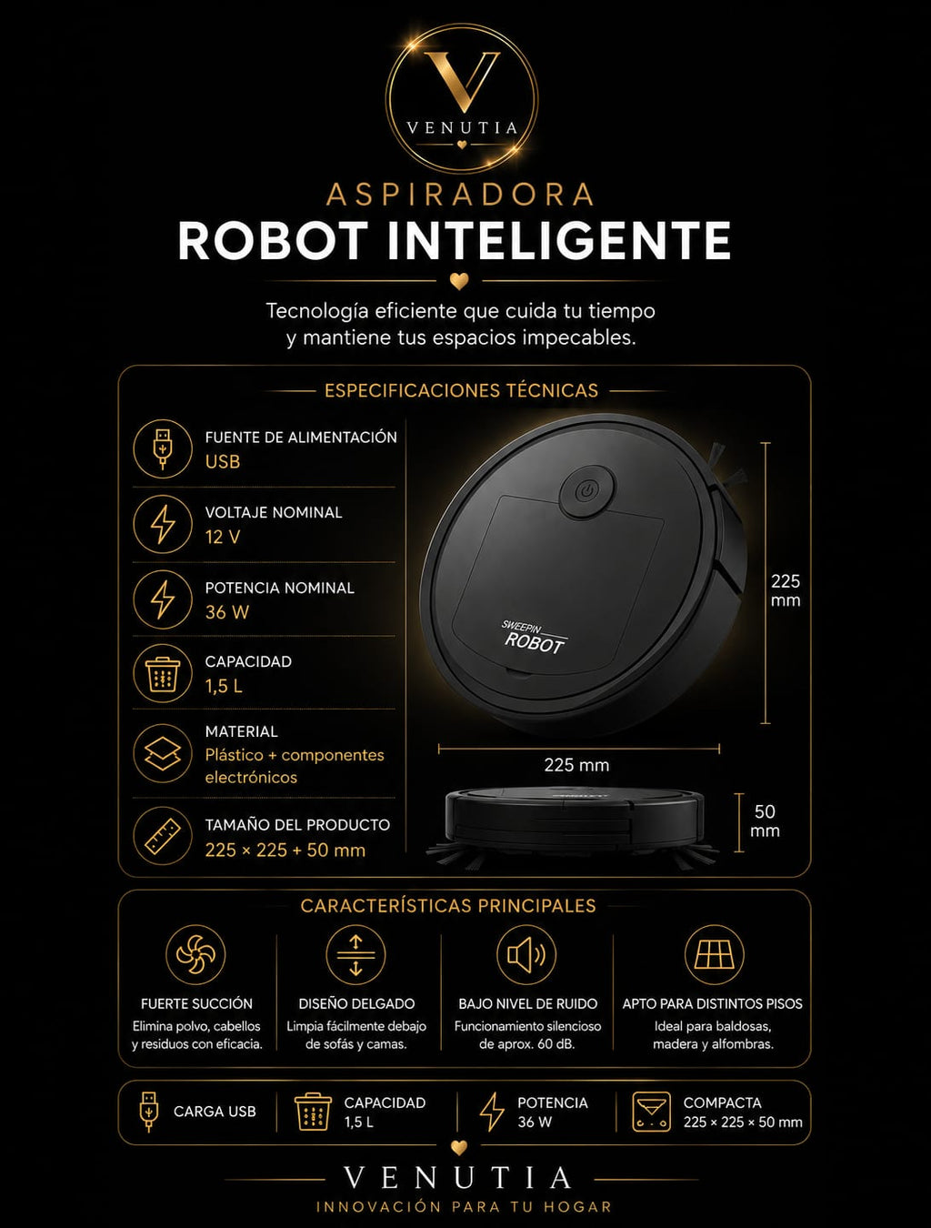 Aspiradora Robot Inteligente