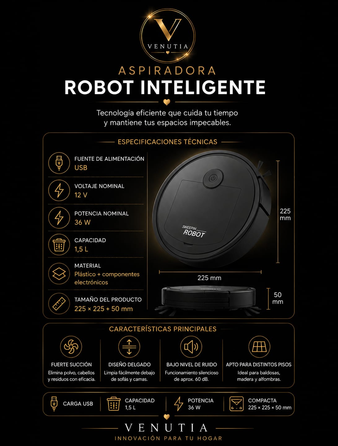 Aspiradora Robot Inteligente
