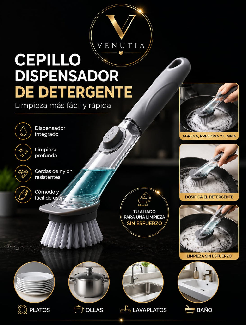 CEPILLO DISPENSADOR DE DETERGENTE