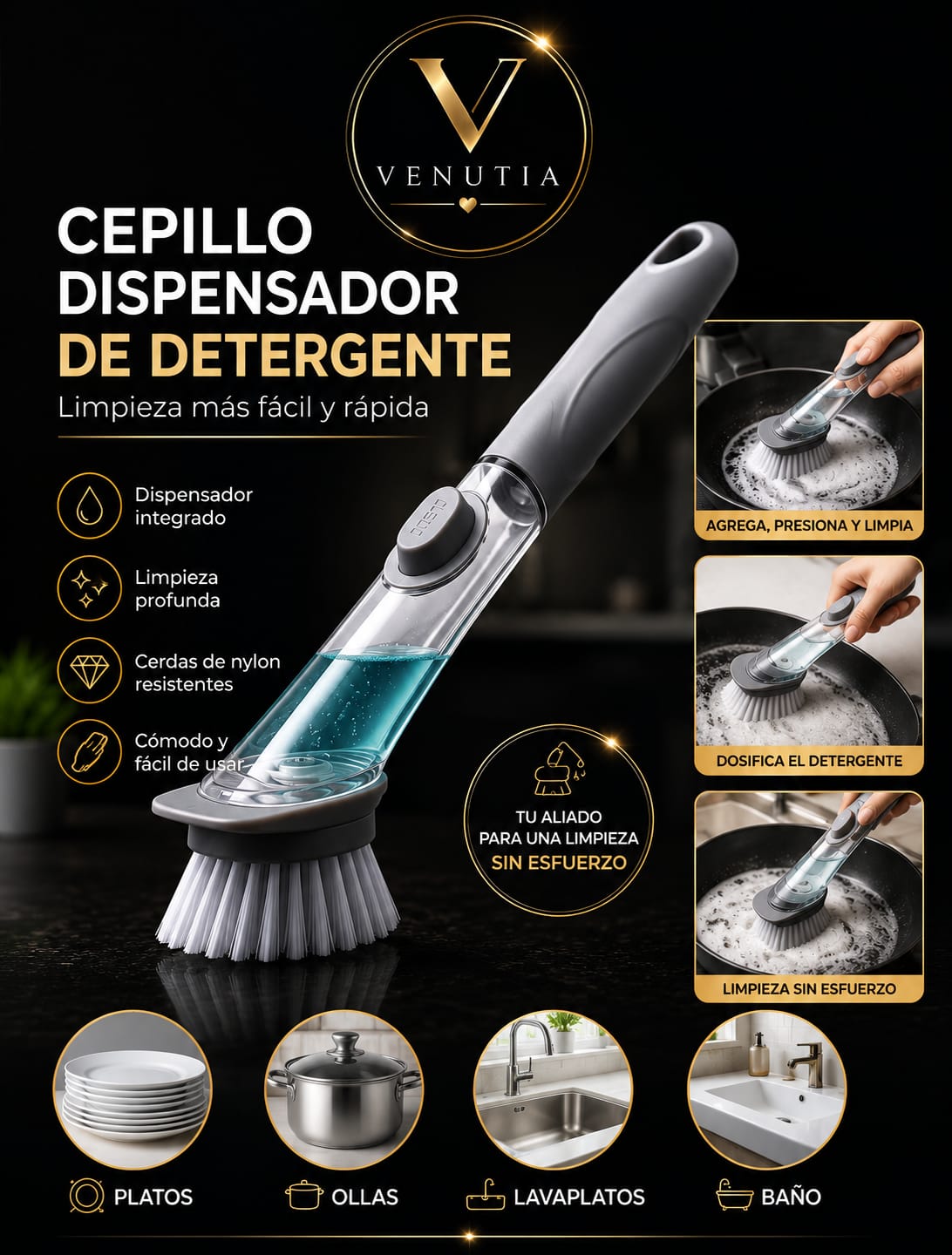 CEPILLO DISPENSADOR DE DETERGENTE