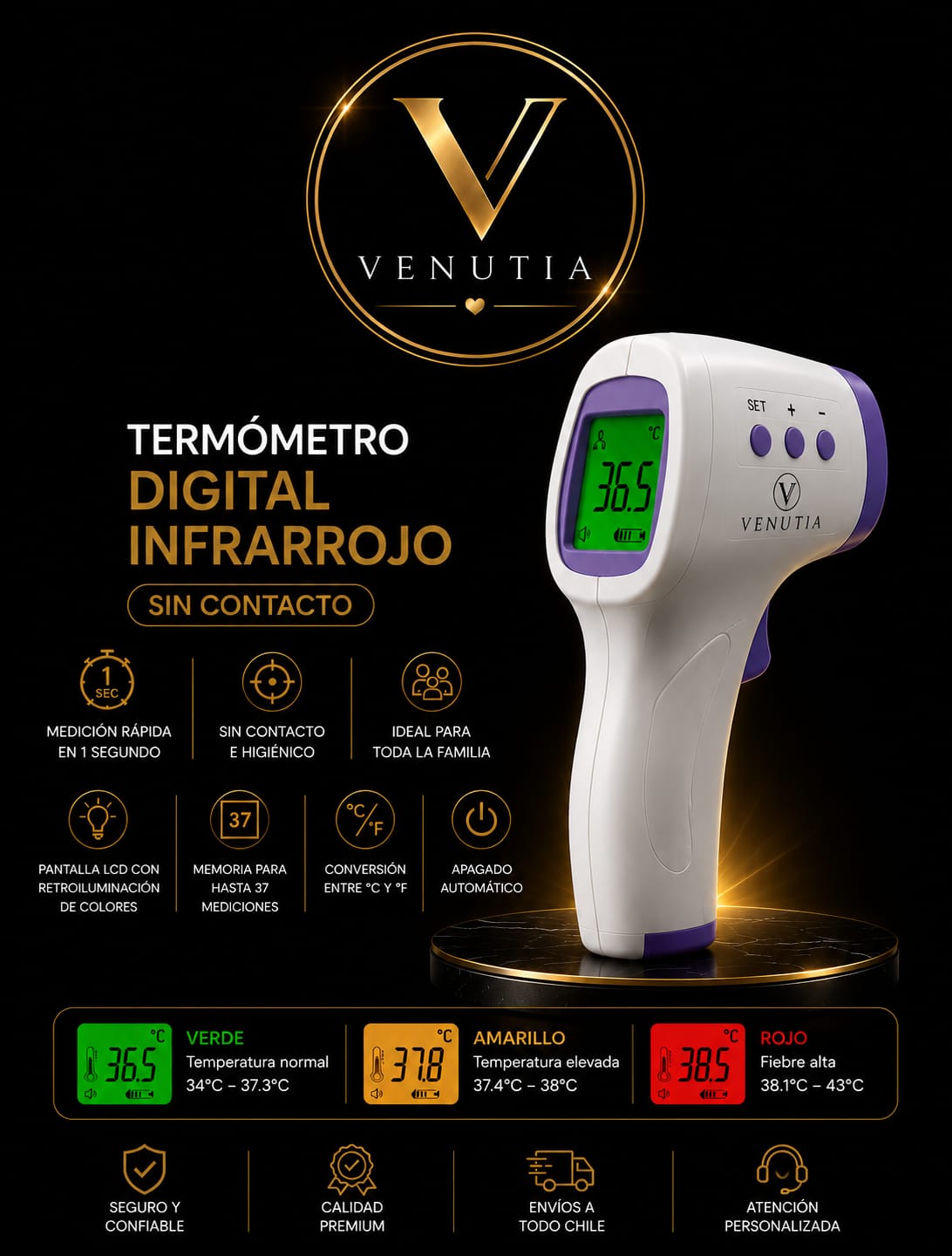 Termómetro Digital Infrarrojo