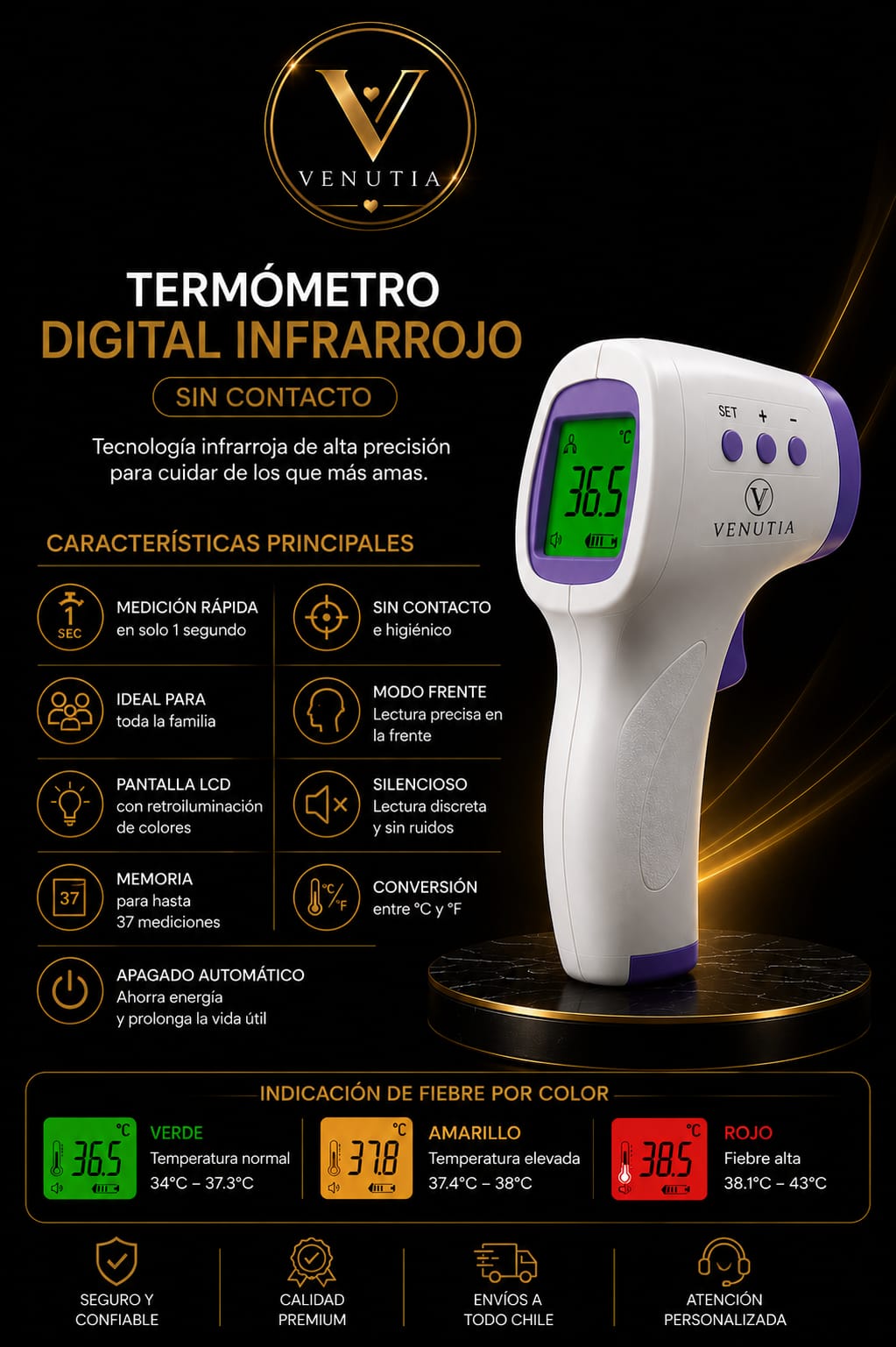 Termómetro Digital Infrarrojo